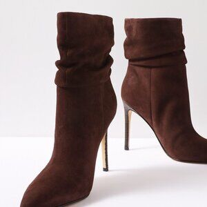 NWOT Marc Fisher LTD Rayya Slouch Mid Calf Bootie Wine 9